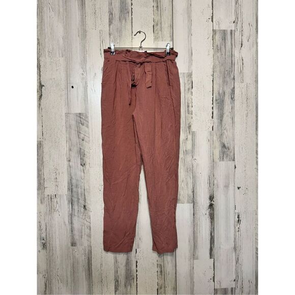 Ambiance Womens comfortable relaxed paper bag pants Size small - Picture 2 of 11